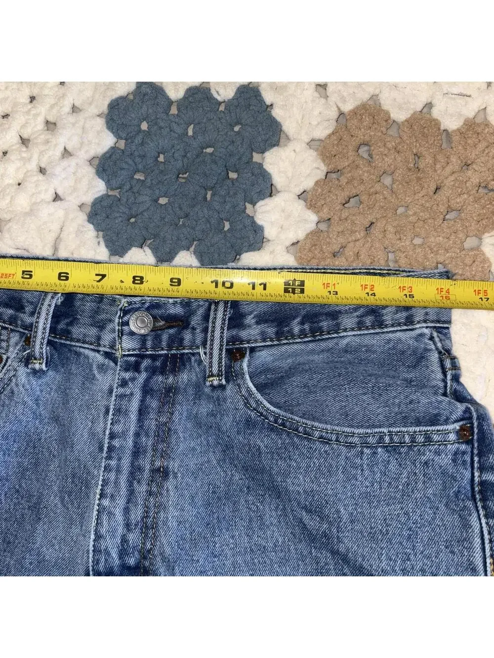 Levi's 550 Loose Fit Mens 32 x 32 Work R Casual Blue Denim Jeans Classic